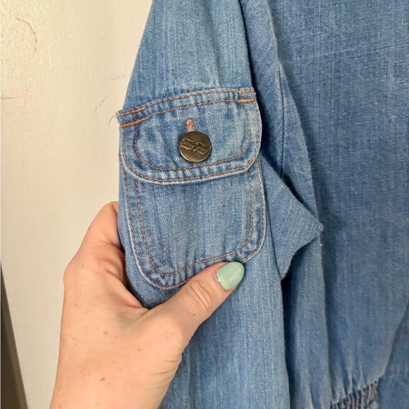 Zz Mizz Lizz Denim Jean jumpsuit vintage southwestern - Picture 5 of 14